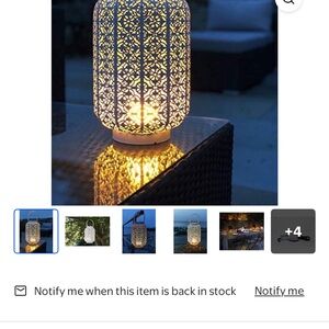Elegant Gold Lantern Lamp